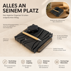 Vionel Nest Ablageschale mit erklärenden Hinweisen zur Ablage kleiner Alltagsgegenstände.

