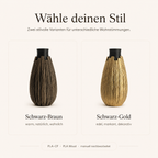 Variantenbild: Vionel Bloom Variantenbild mit den Ausführungen Schwarz-Braun und Schwarz-Gold.
